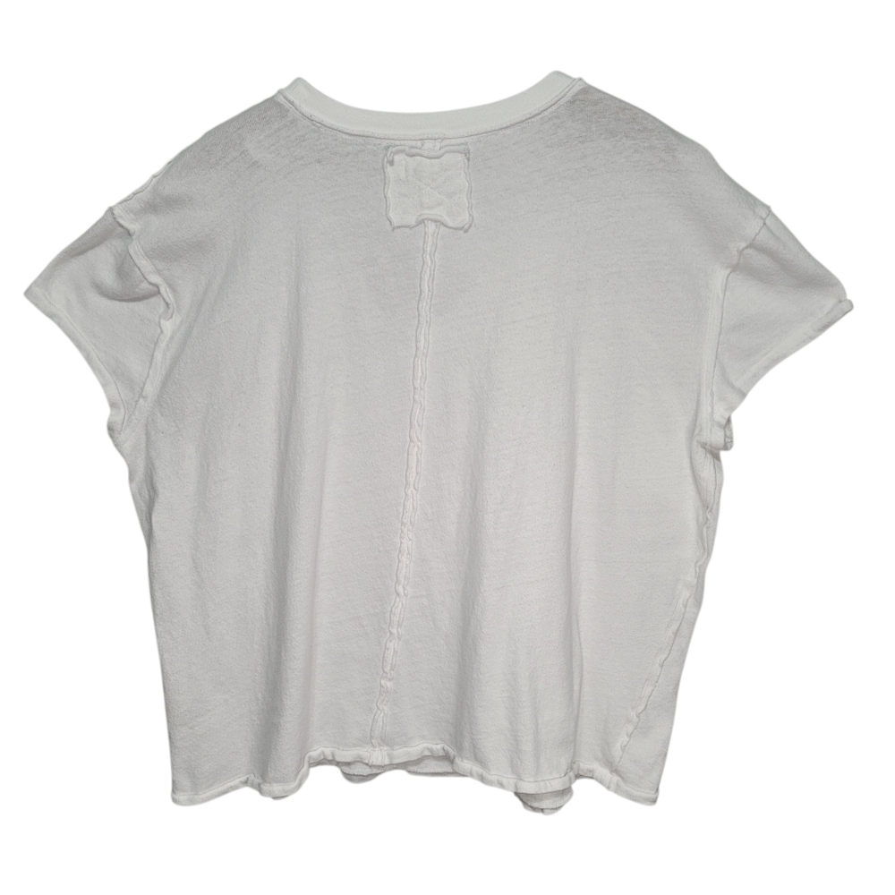We The Free Cutout Boxy Cotton T-Shirt White Women's Size M - Picture 2 of 13